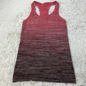 Lululemon Swiftly Tech Racerback Red Alert / White / Dark Sport Red / Black